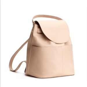 Cuyana Leather Backpack in Blush
